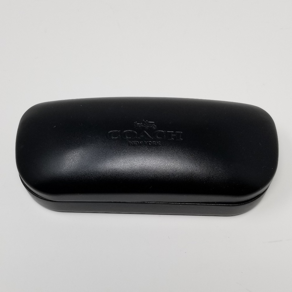 Coach - Black Leather Glasses Case